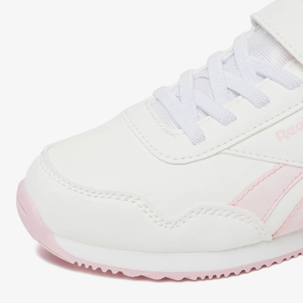 Reebok Kids Sneakers in White and Light Pink - Picture 6 of 9